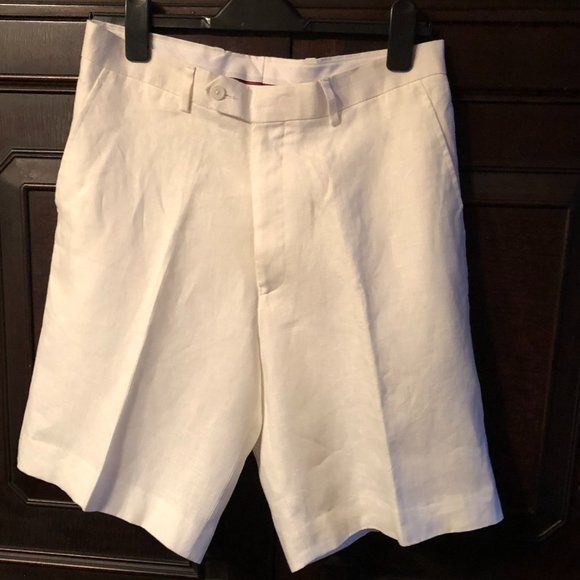 AFAZZY New York men's W32 White linen - Picture 2 of 9